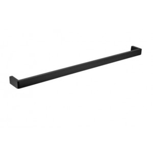 Cavallo Matte Black Square Single Towel Rail 800mm